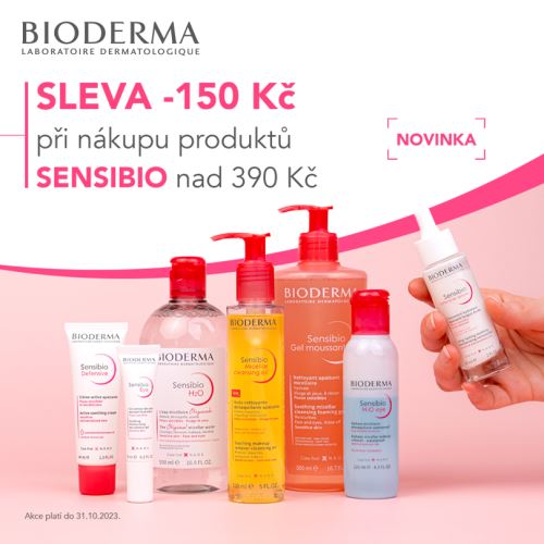 Akce na říjen! Produkty Bioderma Sensibio se slevou 150 Kč
