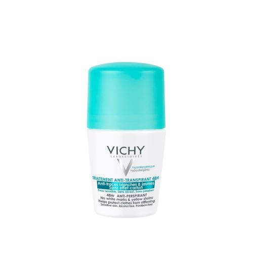 Vichy Deodorant 48h antiperspirant roll-on proti bílým a žlutým skvrnám 50 ml