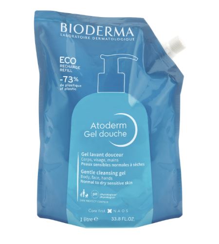 Bioderma Atoderm sprchový gel 1000 ml EKO refill