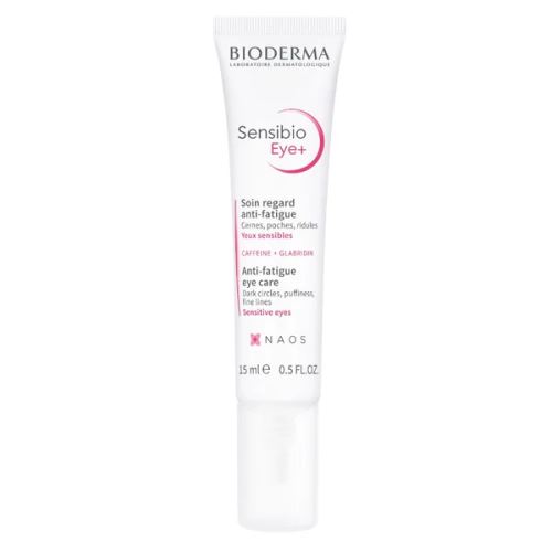 Oční gel-krém BIODERMA Sensibio Eye+ redukuje tmavé kruhy, podráždění a jemné linky. Poskytuje okamžité zklidnění a hydrataci očního okolí.